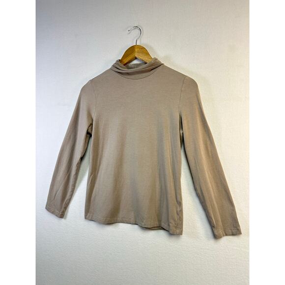 Woman's Splendor Lightweight Tan Turtleneck - Size M Layering Piece - Picture 2 of 10